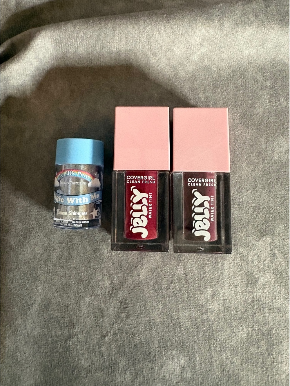 CoverGirl Jelly Water Tint Lot + My Little Pony Loose Shimmer Makeup